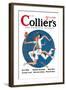 Collier's: Tennis Collision-null-Framed Art Print