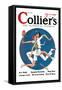 Collier's: Tennis Collision-null-Framed Stretched Canvas