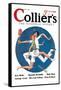 Collier's: Tennis Collision-null-Framed Stretched Canvas