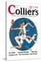 Collier's: Tennis Collision-null-Stretched Canvas