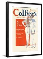 Collier'S, the National. the House of Devils.-Edward Penfield-Framed Art Print