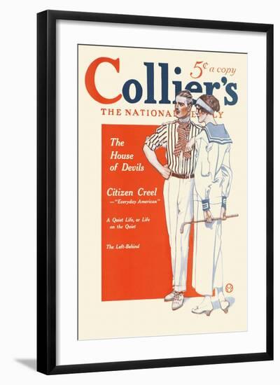 Collier'S, the National. the House of Devils.-Edward Penfield-Framed Art Print