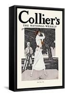 Collier's, The National Weekly, The First Tee-Edward Penfield-Framed Stretched Canvas