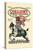 Collier's Weekly Journal Of Current Events, Fourth-Of-July Number. July 6th, 1776, July 6th 1901-Edward Penfield-Stretched Canvas