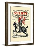 Collier's Weekly Journal Of Current Events, Fourth-Of-July Number. July 6th, 1776, July 6th 1901-Edward Penfield-Framed Art Print