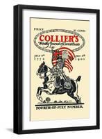 Collier's Weekly Journal Of Current Events, Fourth-Of-July Number. July 6th, 1776, July 6th 1901-Edward Penfield-Framed Art Print