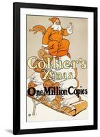 Collier's X'mas, One Million Copies-Edward Penfield-Framed Art Print