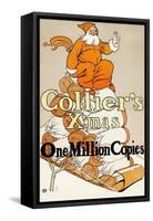 Collier's X'mas, One Million Copies-Edward Penfield-Framed Stretched Canvas