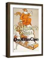 Collier's X'mas, One Million Copies-Edward Penfield-Framed Art Print