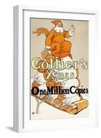 Collier's X'mas, One Million Copies-Edward Penfield-Framed Art Print