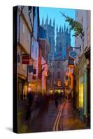 Colliergate and York Minster at Christmas, York, Yorkshire, England, United Kingdom, Europe-Frank Fell-Stretched Canvas