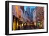 Colliergate and York Minster at Christmas, York, Yorkshire, England, United Kingdom, Europe-Frank Fell-Framed Photographic Print