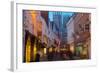 Colliergate and York Minster at Christmas, York, Yorkshire, England, United Kingdom, Europe-Frank Fell-Framed Photographic Print