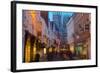 Colliergate and York Minster at Christmas, York, Yorkshire, England, United Kingdom, Europe-Frank Fell-Framed Photographic Print