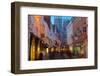Colliergate and York Minster at Christmas, York, Yorkshire, England, United Kingdom, Europe-Frank Fell-Framed Photographic Print
