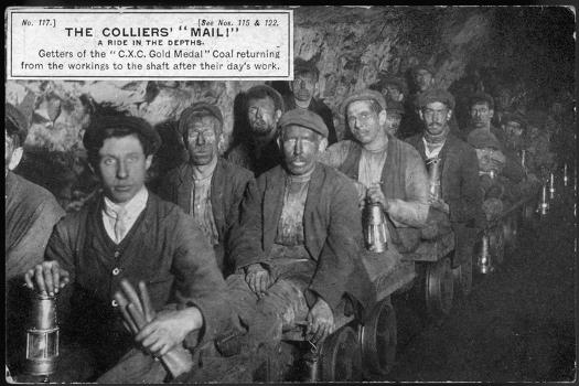 Colliers, Getters of the Coal, at the End of the Shift at Clay Cross Mine'  Photographic Print | AllPosters.com