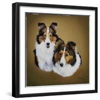 Collies 1-Jenny Newland-Framed Giclee Print