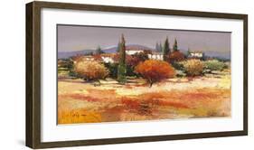 Colline assolate-Luigi Florio-Framed Art Print