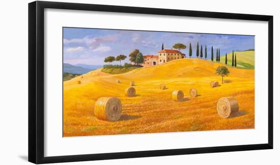 Colline in Toscana-Adriano Galasso-Framed Art Print