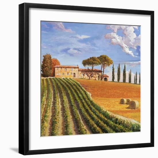 Colline Toscane-Adriano Galasso-Framed Art Print