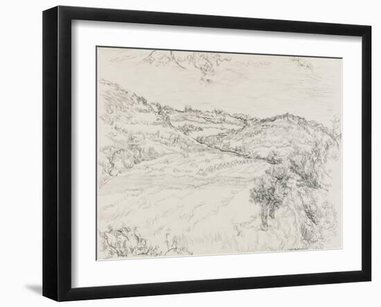 Collines dans le Lubéron (Vaucluse) en 1943-null-Framed Giclee Print