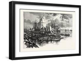 Collingwood Harbour, Canada, Nineteenth Century-null-Framed Giclee Print