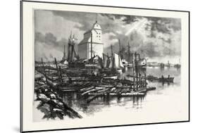 Collingwood Harbour, Canada, Nineteenth Century-null-Mounted Giclee Print