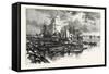 Collingwood Harbour, Canada, Nineteenth Century-null-Framed Stretched Canvas