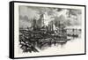 Collingwood Harbour, Canada, Nineteenth Century-null-Framed Stretched Canvas