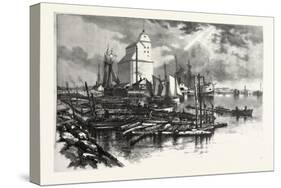 Collingwood Harbour, Canada, Nineteenth Century-null-Stretched Canvas