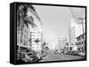 Collins Avenue from the South-null-Framed Stretched Canvas