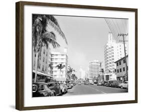 Collins Avenue from the South-null-Framed Photographic Print