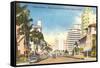 Collins Avenue, Miami Beach, Florida-null-Framed Stretched Canvas