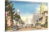 Collins Avenue, Miami Beach, Florida-null-Stretched Canvas