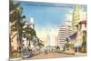 Collins Avenue, Miami Beach, Florida-null-Mounted Premium Giclee Print