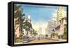 Collins Avenue, Miami Beach, Florida-null-Framed Stretched Canvas