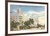 Collins Avenue, Miami Beach, Florida-null-Framed Premium Giclee Print