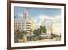 Collins Avenue, Miami Beach, Florida-null-Framed Premium Giclee Print