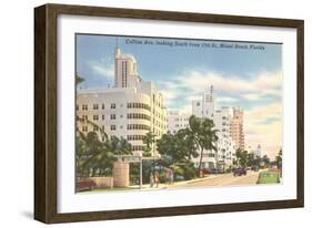 Collins Avenue, Miami Beach, Florida-null-Framed Art Print