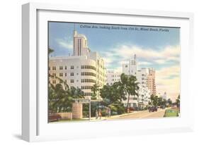 Collins Avenue, Miami Beach, Florida-null-Framed Art Print