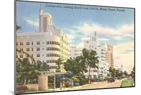 Collins Avenue, Miami Beach, Florida-null-Mounted Art Print