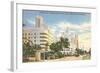 Collins Avenue, Miami Beach, Florida-null-Framed Art Print