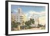 Collins Avenue, Miami Beach, Florida-null-Framed Art Print