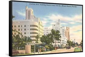 Collins Avenue, Miami Beach, Florida-null-Framed Stretched Canvas