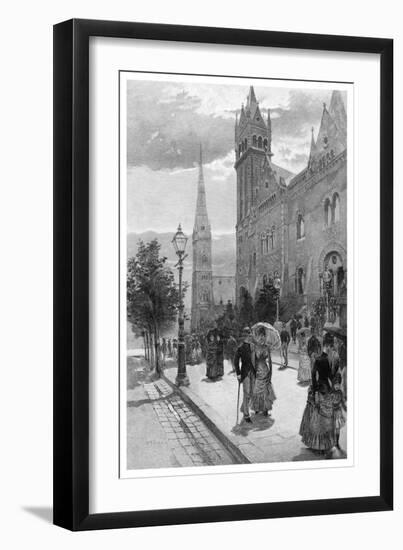 Collins Street East on a Sunday Morning, Melbourne, Victoria, Australia, 1886-WJ Smedley-Framed Giclee Print