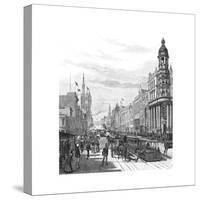 Collins Street Looking East, Melbourne, Victoria, Australia, 1886-JR Ashton-Stretched Canvas