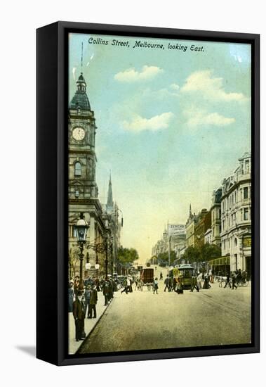 Collins Street, Looking East, Melbourne, Victoria, Australia, C1900s-null-Framed Stretched Canvas