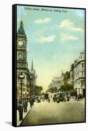 Collins Street, Looking East, Melbourne, Victoria, Australia, C1900s-null-Framed Stretched Canvas