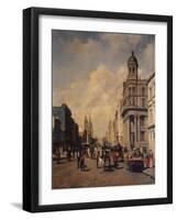 Collins Street, Melbourne, 1889-Jacques Carabain-Framed Giclee Print