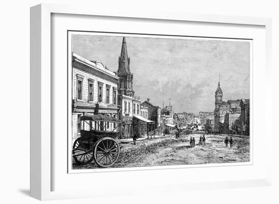 Collins Street, Melbourne, Victoria, Australia, 19th Century-null-Framed Giclee Print